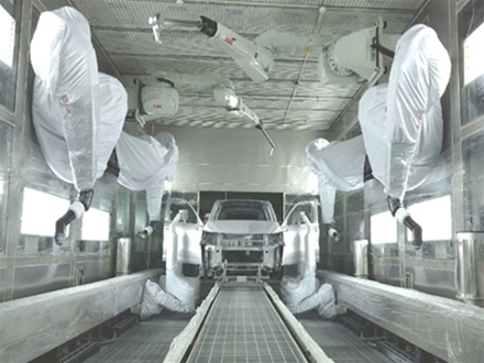 汽車整車噴涂自動化機械臂